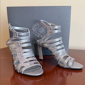 Vince Camuto Metallic Strappy Heels